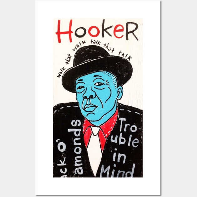 John Lee Hooker Wall Art by krusefolkart